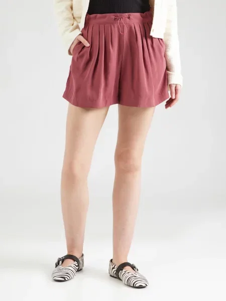 ONLY Pantaloni cutați ONLNICA vin roșu