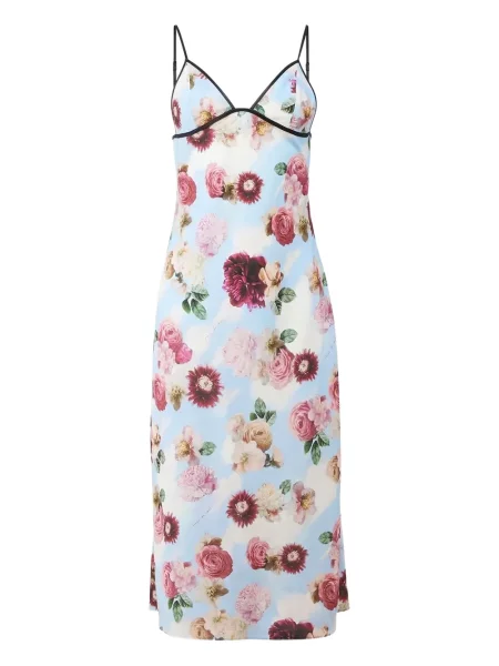 Rochie midi Fleur Du Mal cu imagine până la genunchi de costum albastru