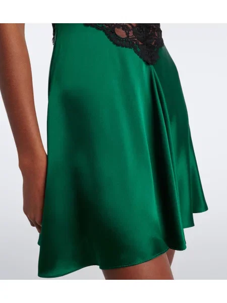 Rochie Rodarte din satin verde