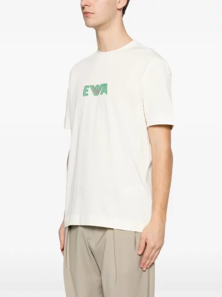 Тениска Emporio Armani с автограф жълто