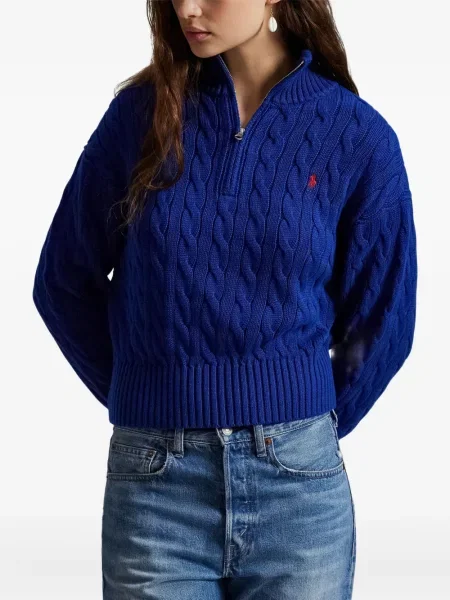 Prugasta lanena šilterica Polo Ralph Lauren bijela