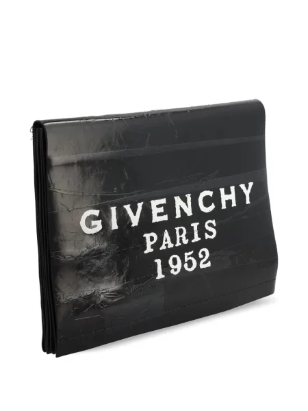 Geantă plic Givenchy cu autograf negru