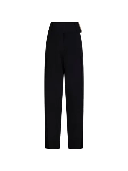 Pantaloni Sportmax cu picior lat negru