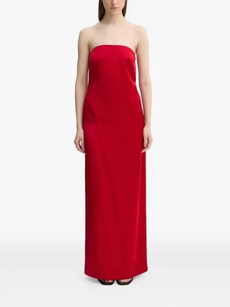 Rochie maxi A.l.c. din satin de costum roșu