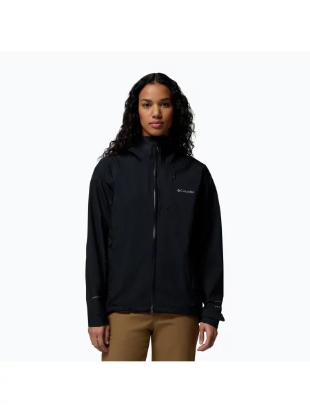 Geacă softshell pentru femei Columbia Trailborne Shell black negru