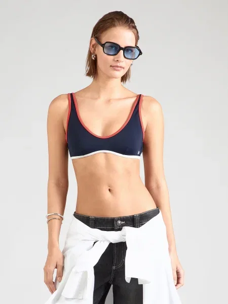 Tommy Hilfiger Bikini partea de sus Bleumarin alb
