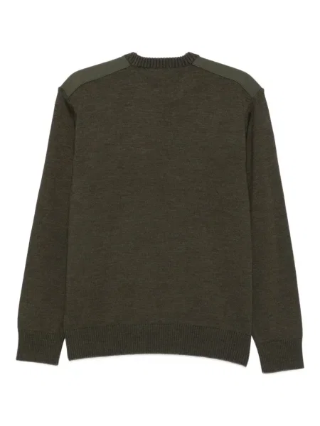 Pulover Paul & Shark cu decolteu rotund verde