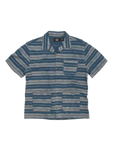 Pruhovaná košile Ralph Lauren Rrl modrá