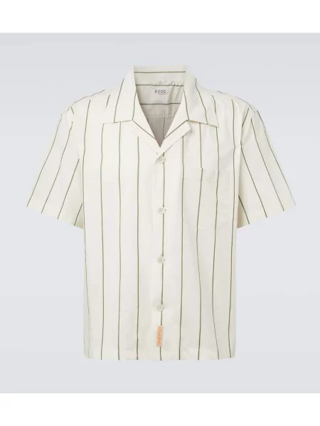Srajca Bode s črtami bela