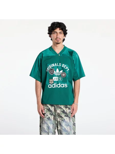 Тениска adidas Originals Dept. Graphic Mesh Jersey Collegiate Green M зелено