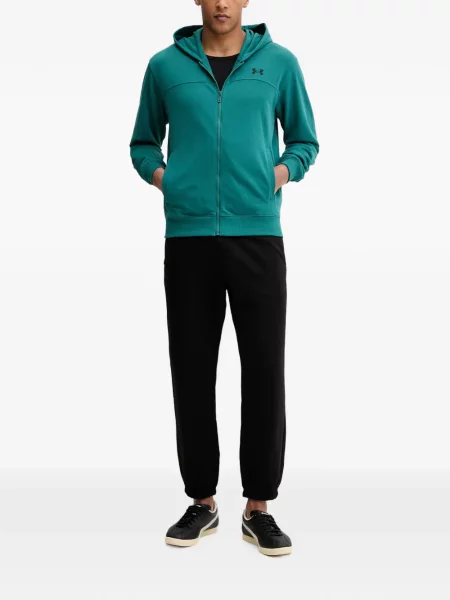 Hanorac cu glugă Under Armour cu broderie verde