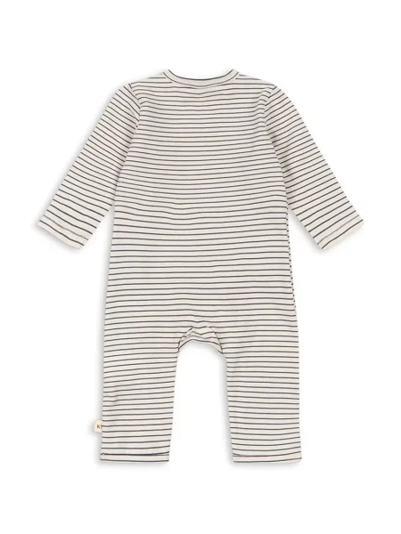 Konges Sløjd overal detský s elastanom BASIC NEWBORN ONESIE GOTS biela