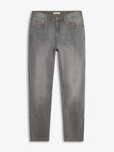 Jeansy classic fit straight szare
