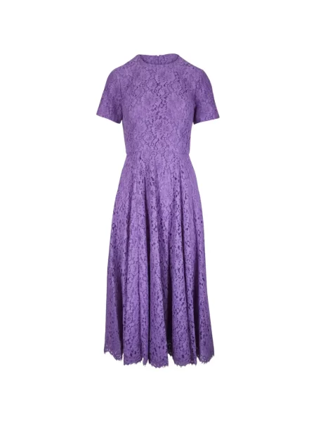 Dans rochie Michael Kors cu model floral din dantelă violet