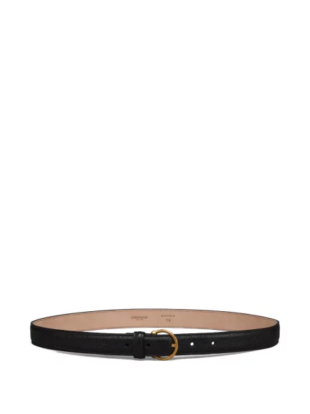 Curea Thom Browne din piele negru
