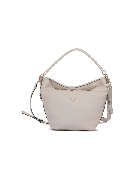 Geanta hobo Guess alb