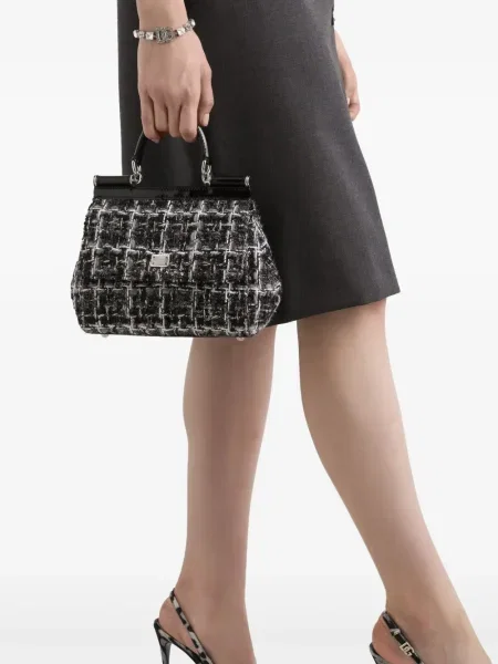Geantă Dolce & Gabbana Sicily negru