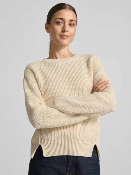 Sweter z rozcięciami po bokach z czystej bawełny Jake*s Casual