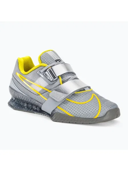 Nike Romaleos 4 обувки за вдигане на тежести wolf grey/lightening/blk met silver сиво
