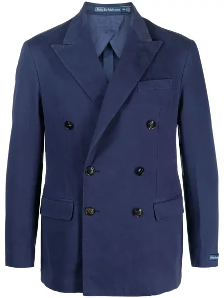Samt tenisice Polo Ralph Lauren s herringbone uzorkom s printom plava