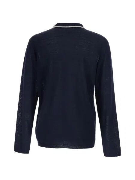 Tricou Giorgio Armani cu broderie albastru