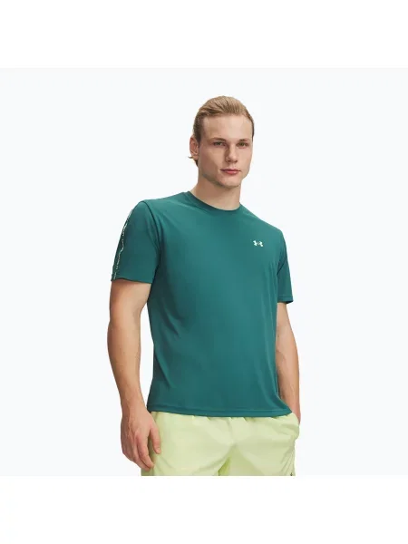 Tricou de antrenament pentru bărbați Under Armour Tech Taping rack green/fade green verde