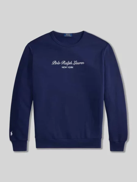 Bluza o kroju regular fit z mieszanki bawełny Polo Ralph Lauren granatowa