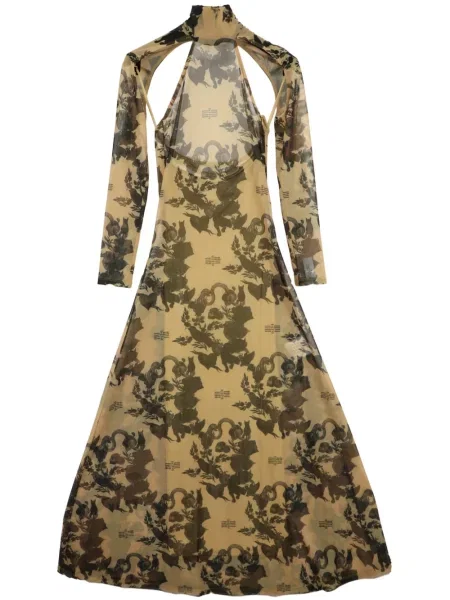 Rochie Rokh cu model floral cu imagine