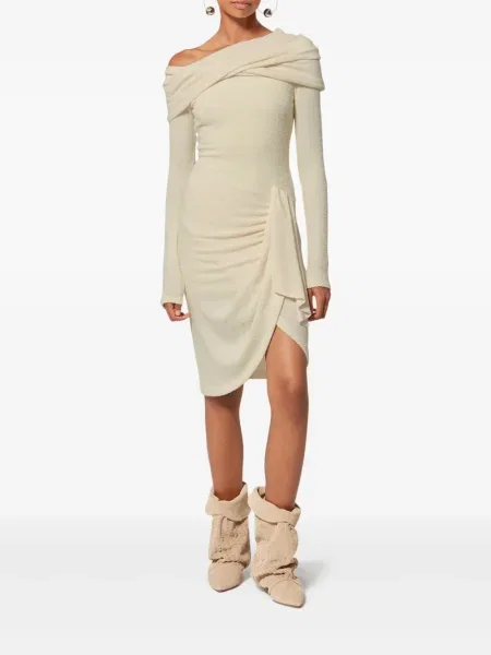 Rochie midi Isabel Marant drapată până la genunchi de costum