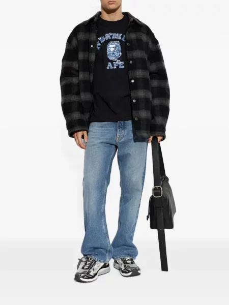 Tricou A Bathing Ape® cu imagine negru