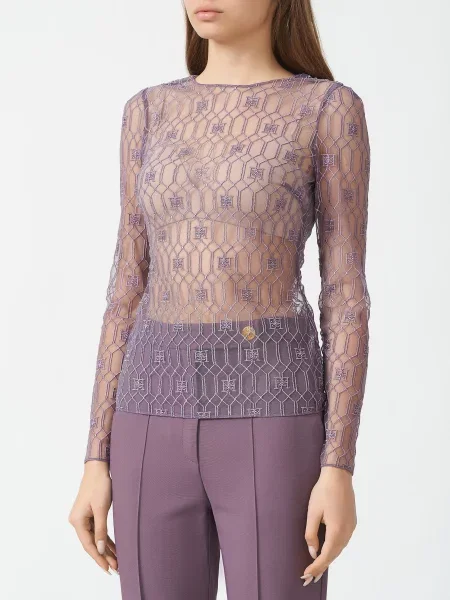 Светр Elisabetta Franchi фіолетовий