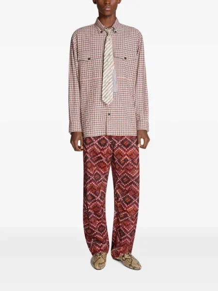 Cămașă Dries Van Noten de flanelă