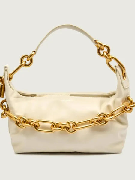 Balmain De piele geantă pe umăr SYNC MEDIUM bej