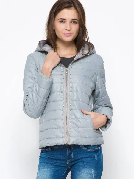 Geacă Miss Forever cu tepi gri