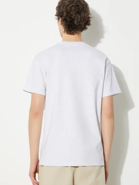 Majica Carhartt WIP S/S Chase T-Shirt za muškarce melanž siva