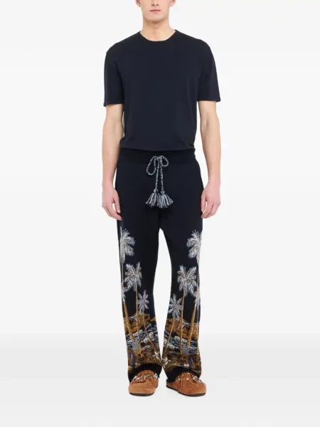 Pantaloni Alanui tricotate alergare albastru
