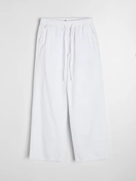 Джинси jogger wide-leg білий