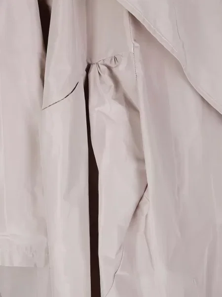 Trencz Hira z kapturem asymetryczny różowy