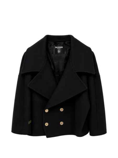 Płaszcz dziecięcy Balmain czarny