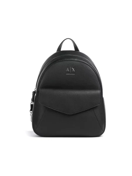 Batoh Armani Exchange z ekologickej kože čierna