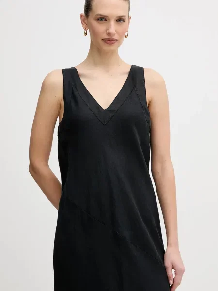 Макси платье Dkny клеш черное