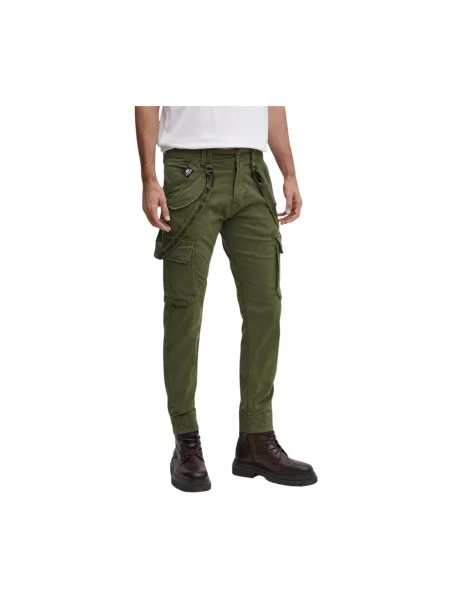 Alpha Industries spodnie Utility Pant w fasonie cargo zielony