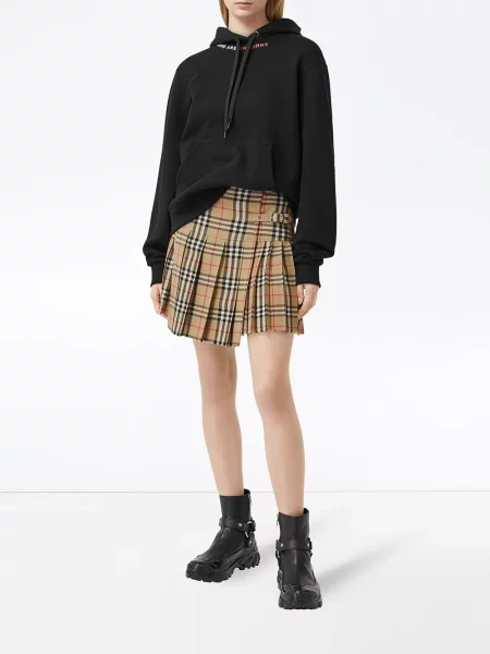 Fusta mini Burberry în carouri