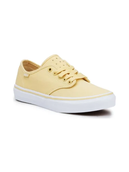 Pruhované slip on klasické tenisky Vans žltá