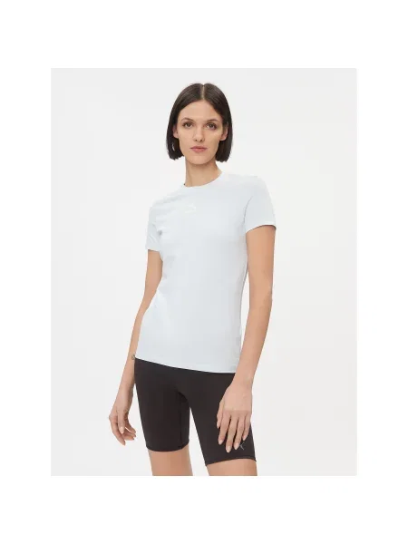 Puma Majica Classics Svetlo Tight Fit modra