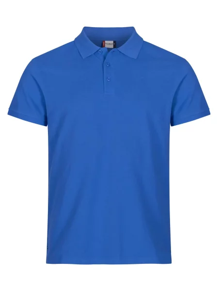 Clique Heavy Premium Polo z bawełny czesanej royal blue niebieska