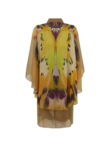 Rochie Alberta Ferretti cu imagine galben