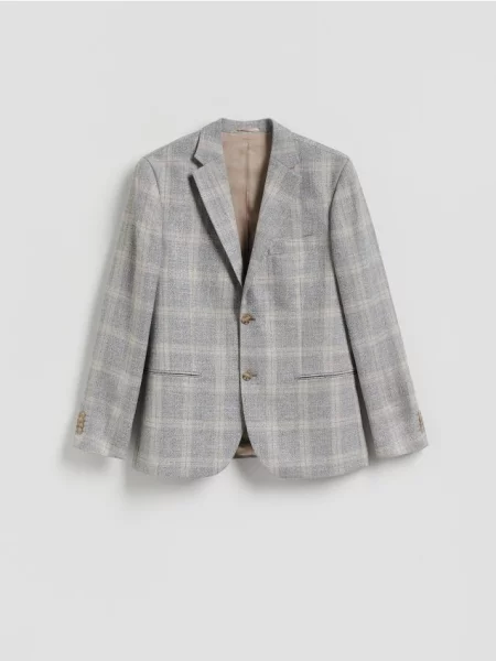 Reserved Sacou slim fit cu adaos de deschis gri