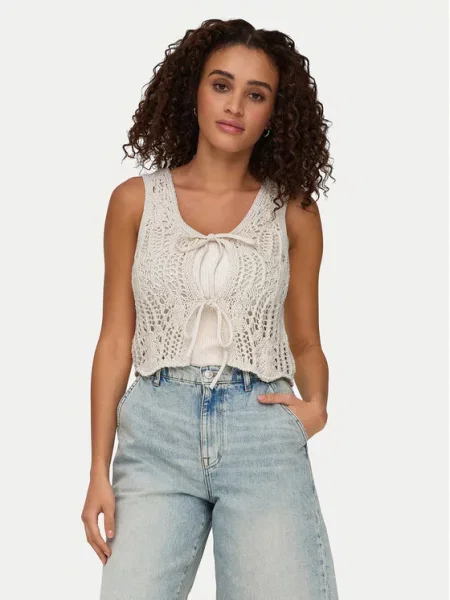 ONLY Топ Lizzy бежевий