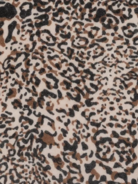 Fular Faliero Sarti din cașmir cu imagine cu model leopard
